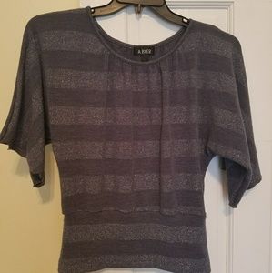 Gray and Silver Sweater